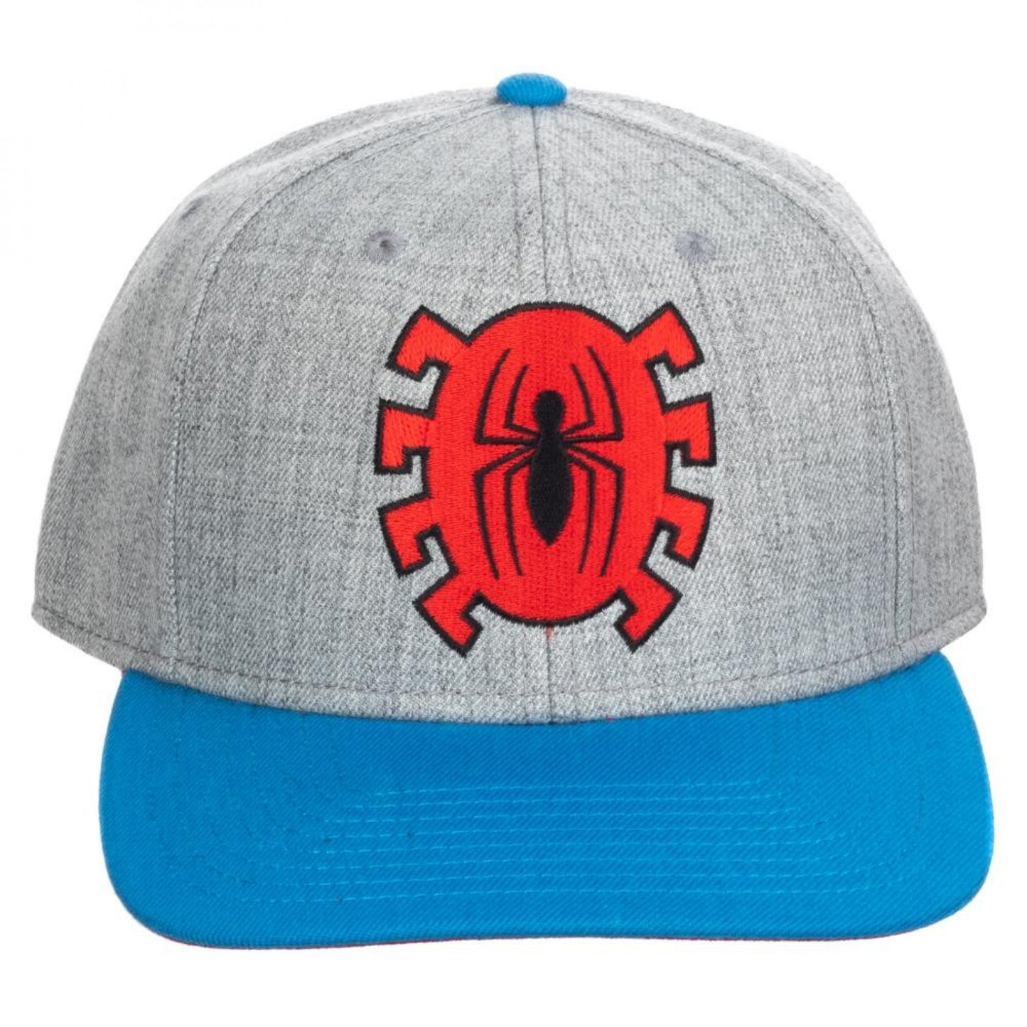 title:Spider-Man Pre-Curved Snapback Hat;color:Grey