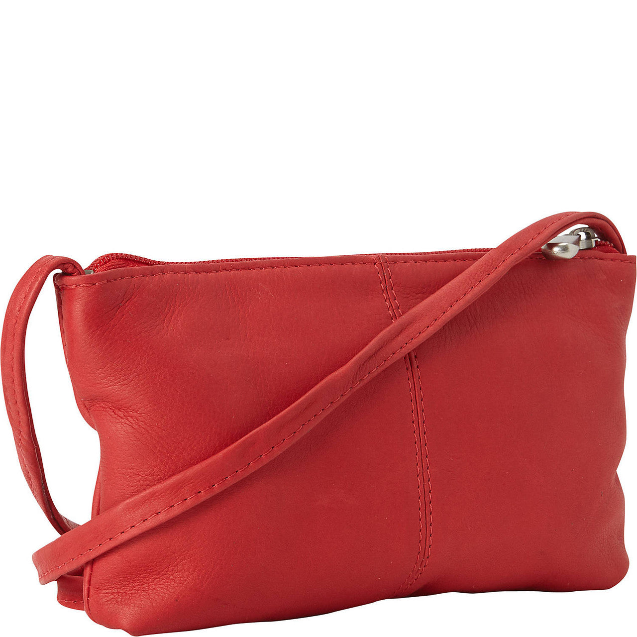 title:Le Donne Leather Clover Mini Bag;color:RED