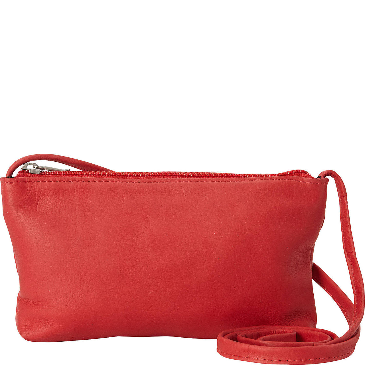 title:Le Donne Leather Clover Mini Bag;color:RED