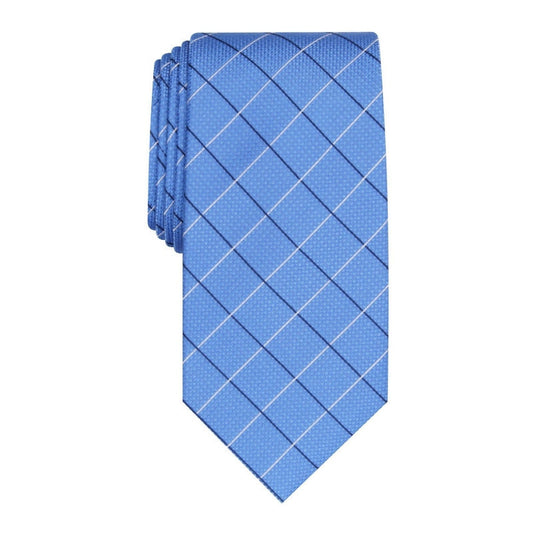 Club Room Men's Classic Grid Tie Navy Size Regular