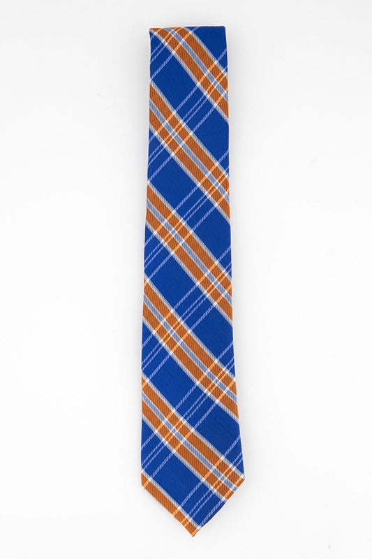 Tommy Hilfiger Men's Vincent Plaid Tie Orange Size Regular