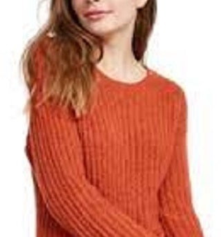 Crave Fame Juniors' Ribbed Cropped Sweater Red Size Extra Large