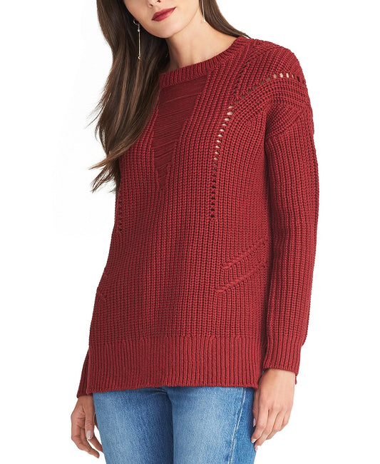 Rachel Rachel Roy Women's Textured Sweater Red Size Extra Large