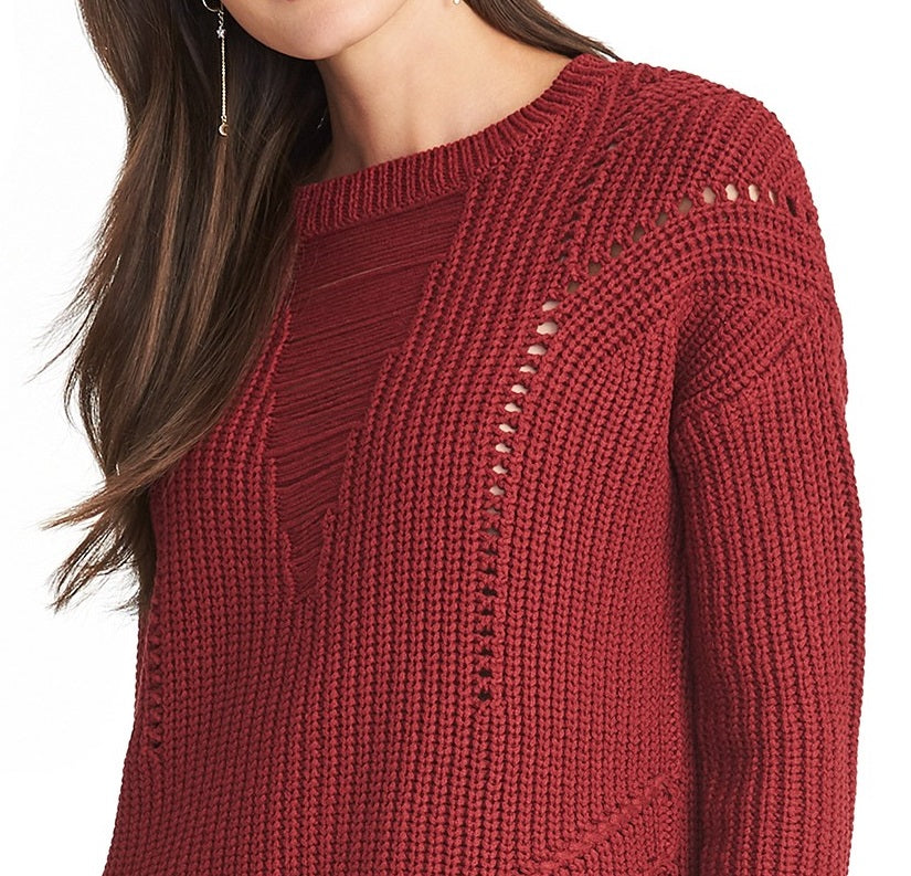 Rachel Rachel Roy Women's Textured Sweater Red Size Extra Small