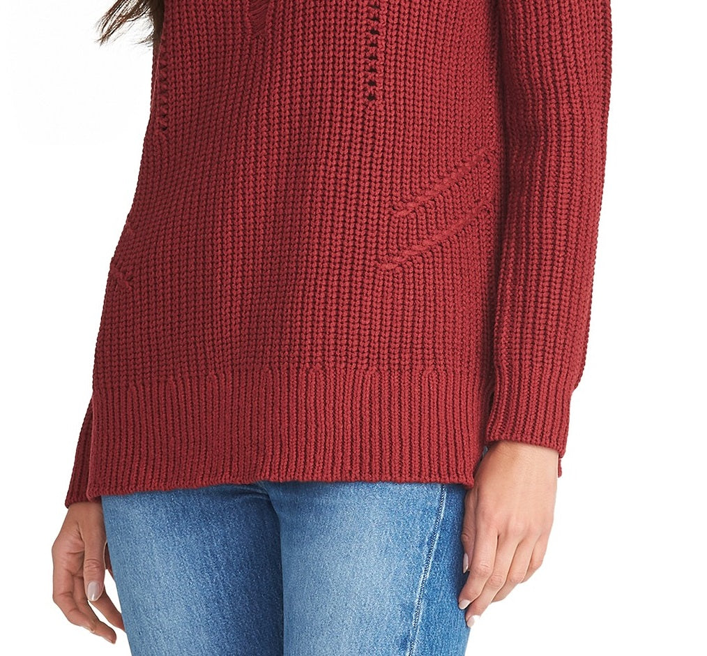 Rachel Rachel Roy Women's Textured Sweater Red Size Extra Small