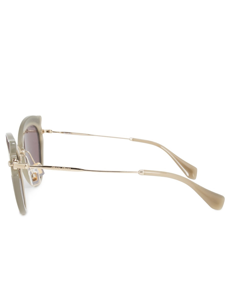 title:Miu Miu Cat Eye Sunglasses SMU05SS VHY6X1 52;color:Brown