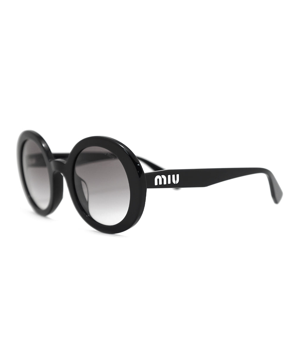 title:Miu Miu Round Sunglasses SMU06USA 1AB0A7 48;color:Black