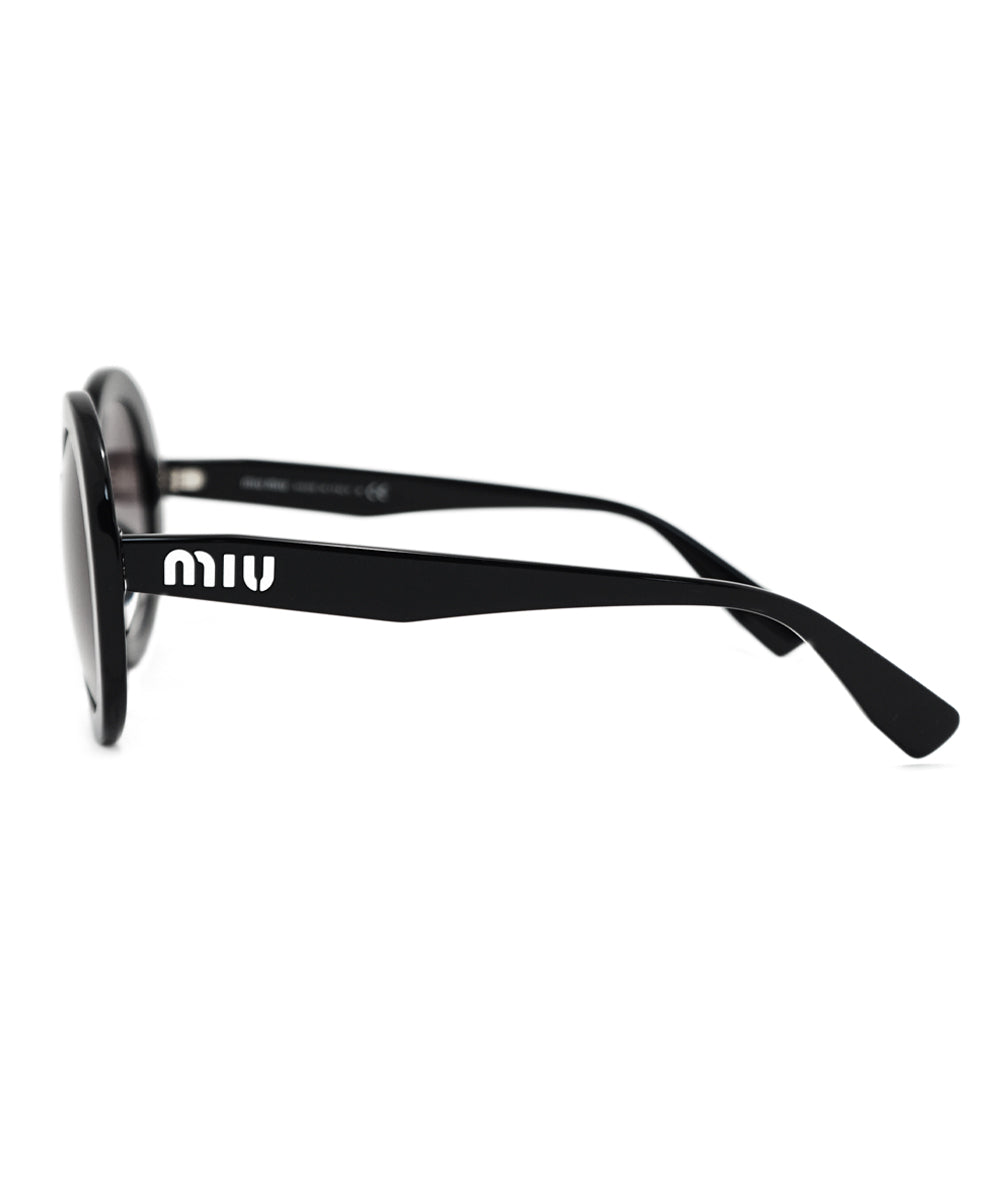 title:Miu Miu Round Sunglasses SMU06USA 1AB0A7 48;color:Black