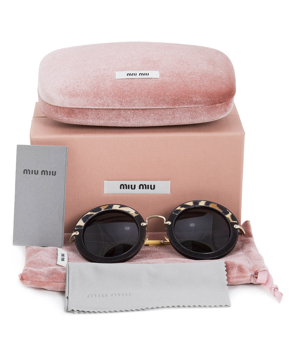 title:Miu Miu Round Sunglasses SMU08RS USC1A1 49;color:Gray