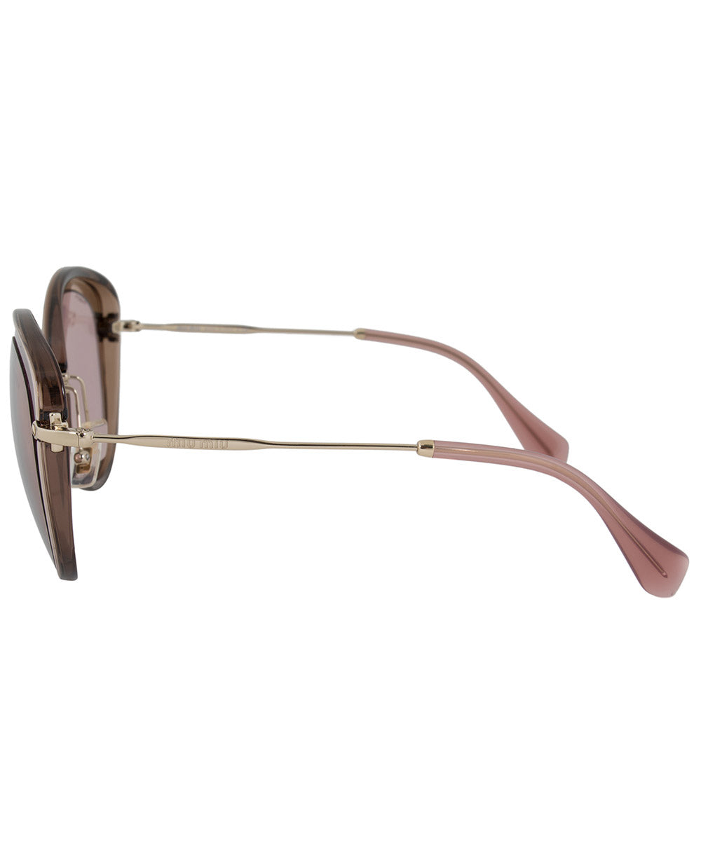 title:Miu Miu Round Sunglasses SMU50RS TKW4M2 54 | Purple Frame | Gold Mirror Lenses;color:not applicable