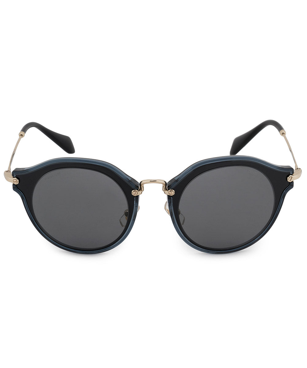 title:Miu Miu Round Sunglasses SMU51SS 1AB9K1 49;color:Gray