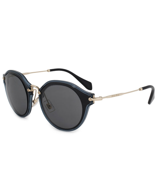 title:Miu Miu Round Sunglasses SMU51SS 1AB9K1 49;color:Gray