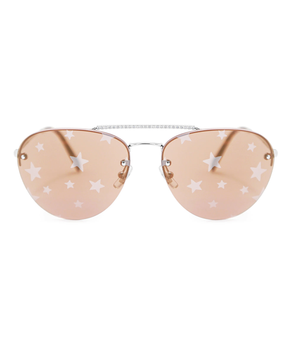 title:Miu Miu Aviator Sunglasses SMU54US 1BC195 59;color:Silver