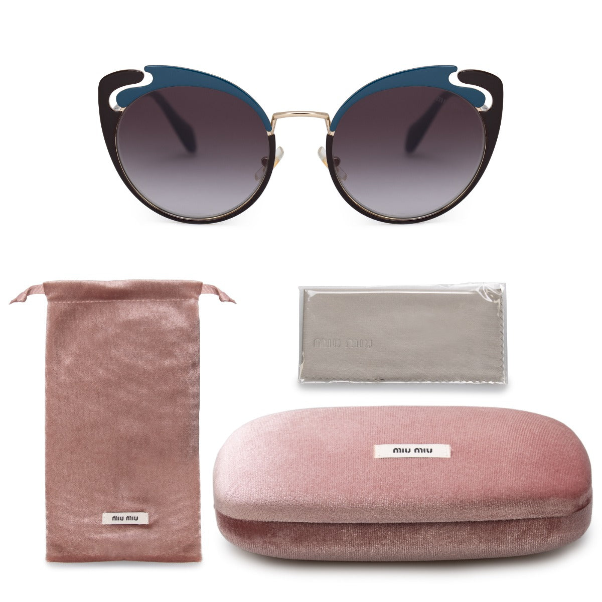 title:Miu Miu Cat Eye Sunglasses SMU57TS C055D1 54;color:not applicable