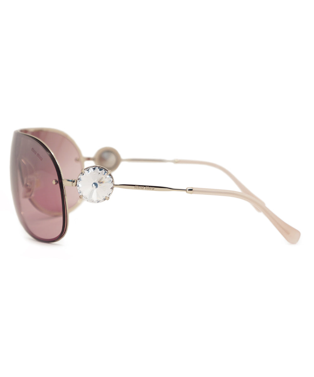 title:Miu Miu Aviator Sunglasses SMU67US ZVN7L1 37;color:Gold