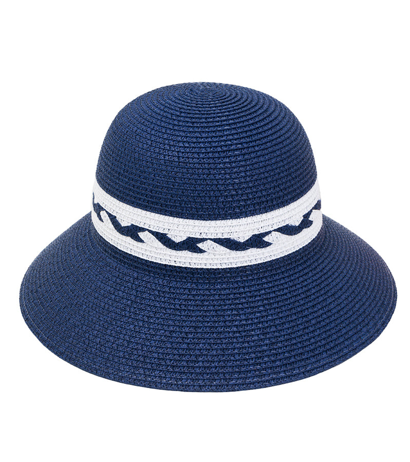 title:Max Studio Straw Hat 110S;color:NAVY