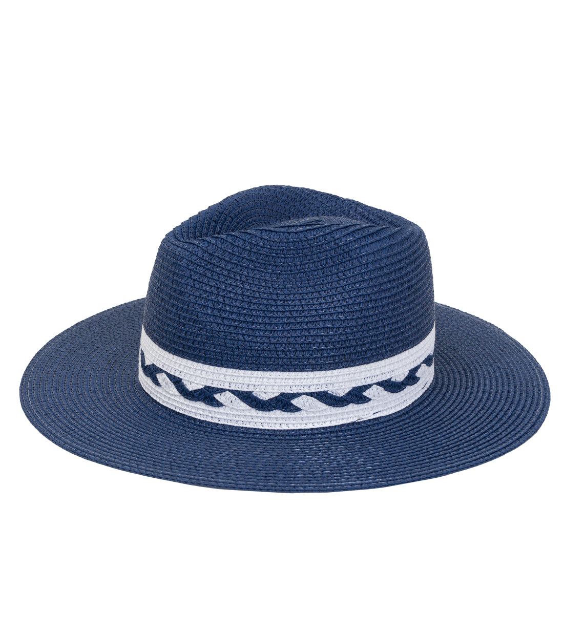 title:Max Studio Straw Hat 111S;color:NAVY