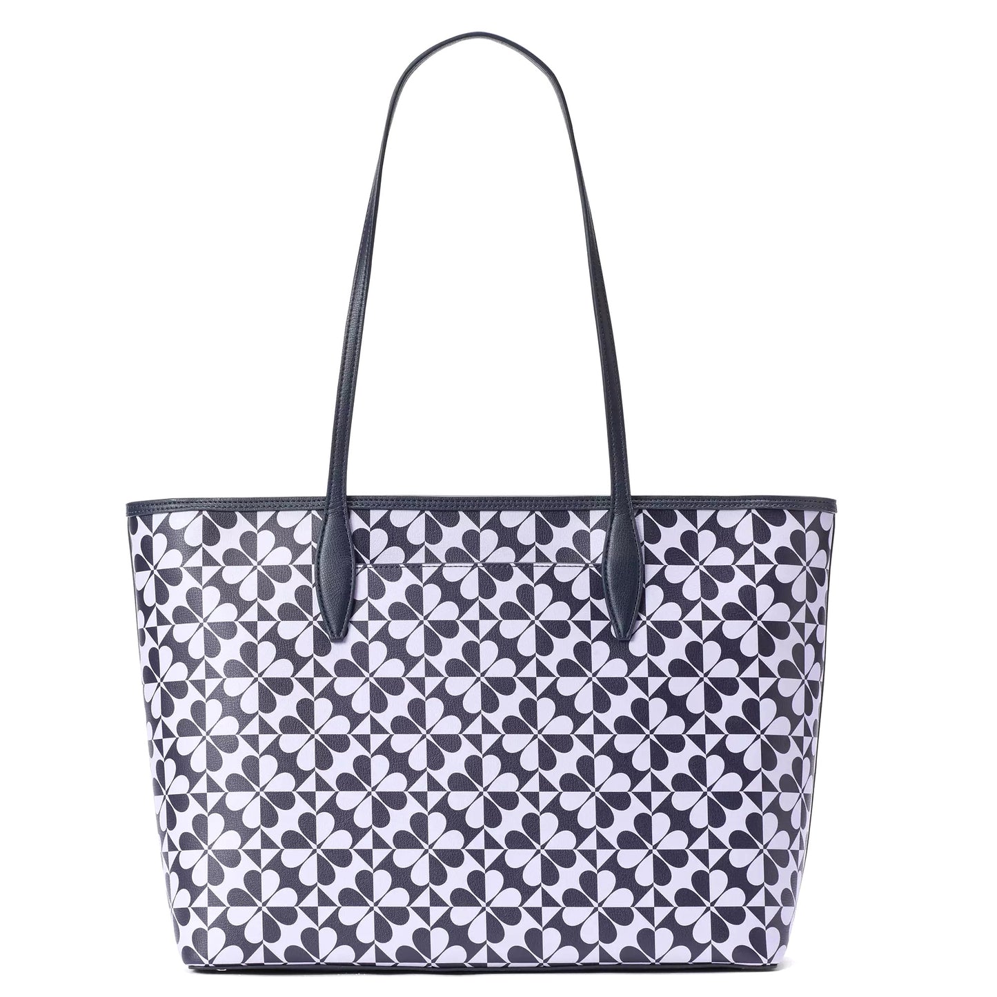 title:Kate Spade Women's Hollie Spade Clover Geo Large Tote;color:Parisian Navy Multi