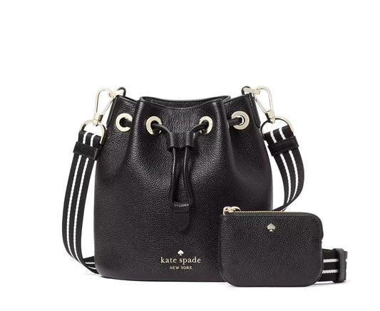 title:Kate Spade Women's Rosie Small Bucket Bag;color:Black