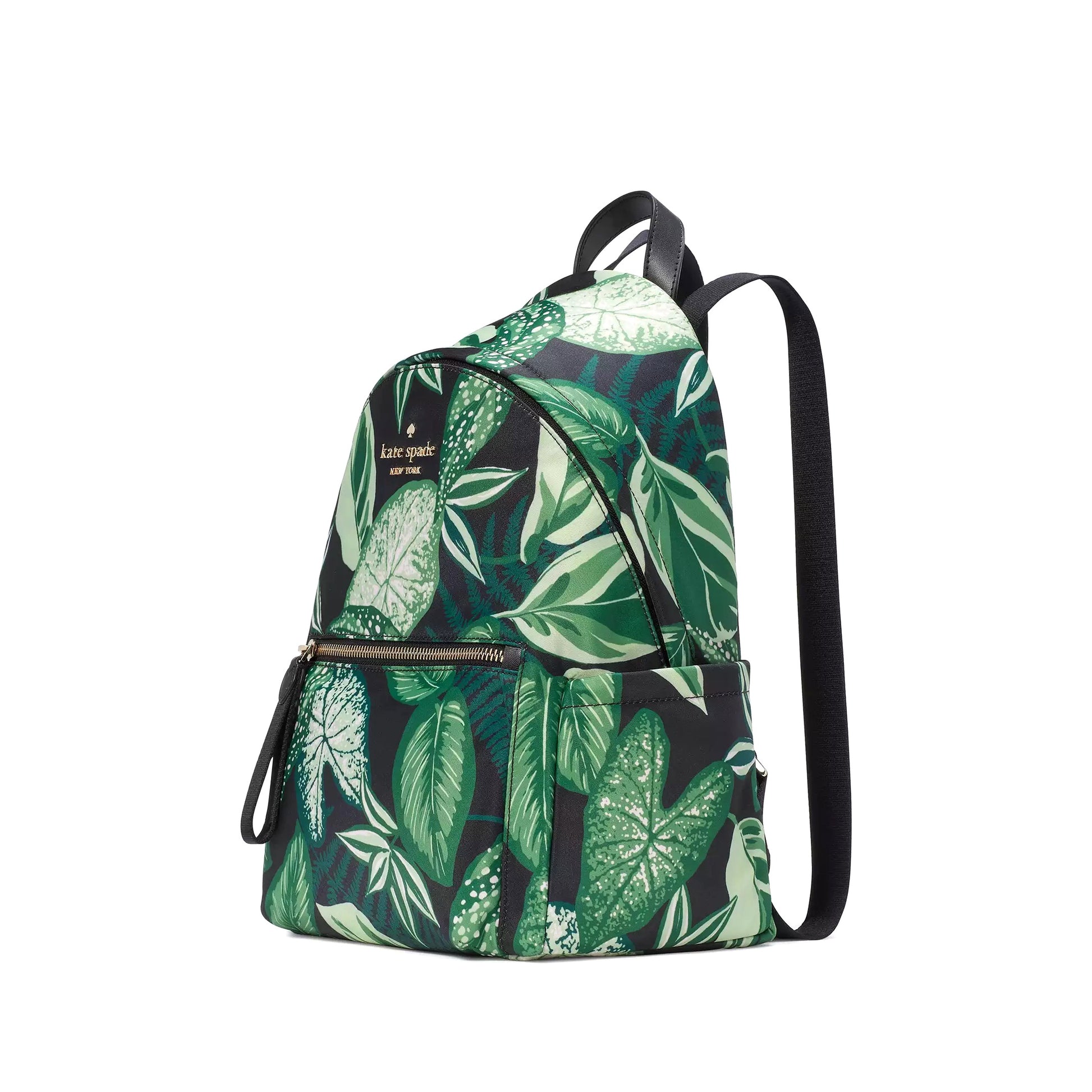 title:Kate Spade Women's Chelsea Fern Foliage Medium Backpack;color:Green Multi