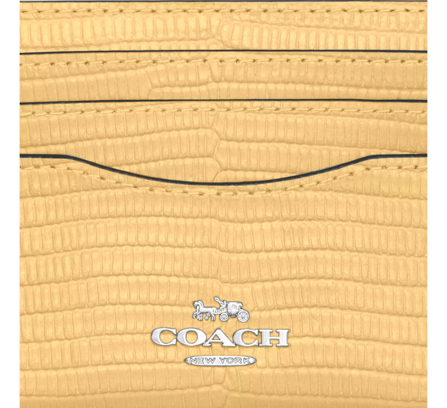 title:Coach Women's Slim Id Card Case;color:Hay