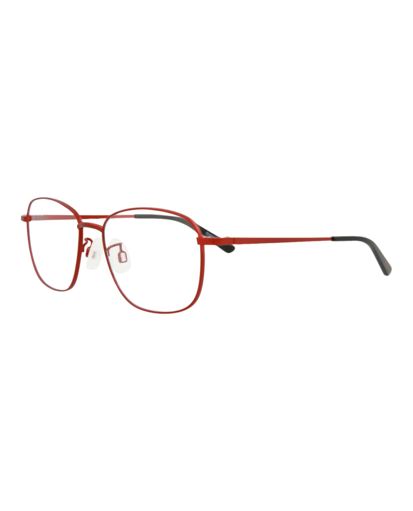 title:Puma Square-Frame Metal Optical Frames;color:Red Red Transparent