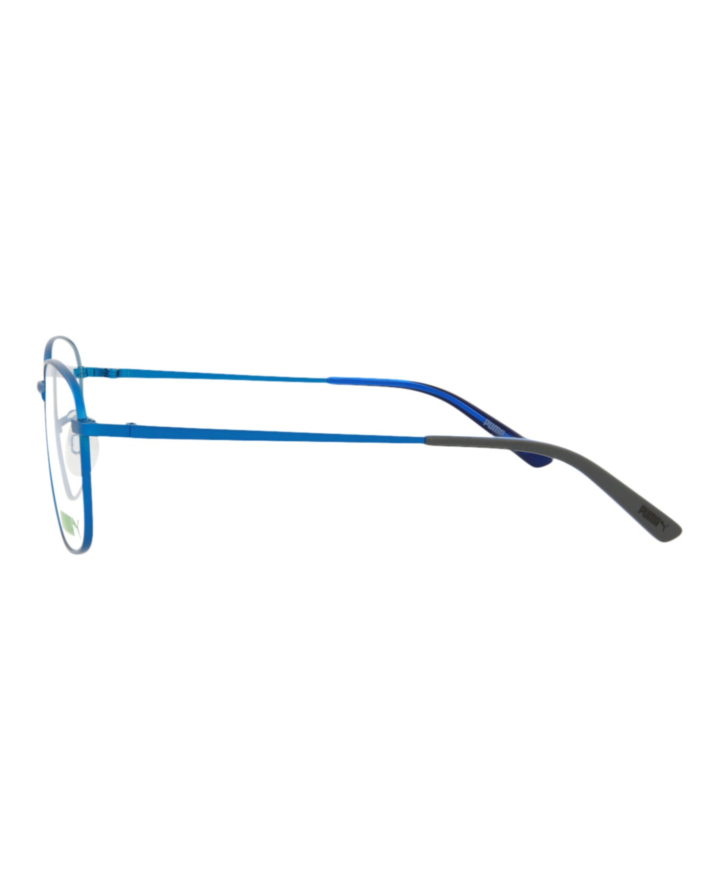 title:Puma Square-Frame Metal Optical Frames;color:Light Blue Light Blue Transparent