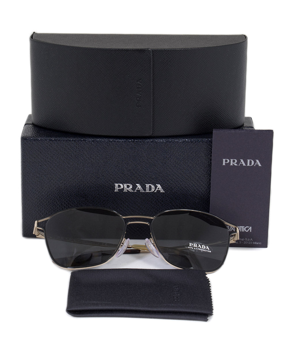 title:Prada Cinema Square Sunglasses PR54TS 1AB5S0 55 | Black Frame | Carbon Lenses;color:Black