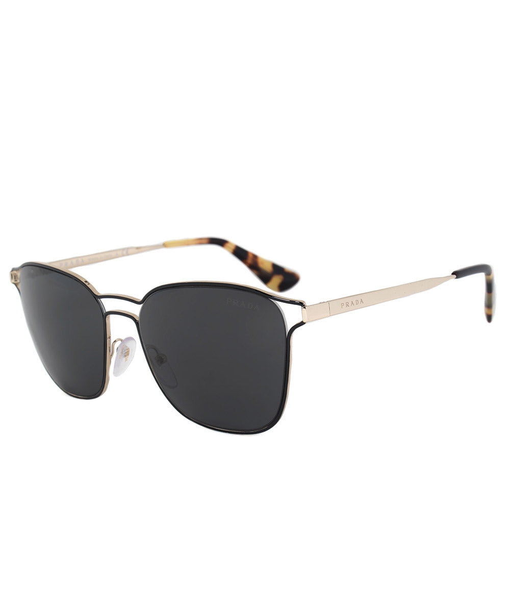 title:Prada Cinema Square Sunglasses PR54TS 1AB5S0 55 | Black Frame | Carbon Lenses;color:Black