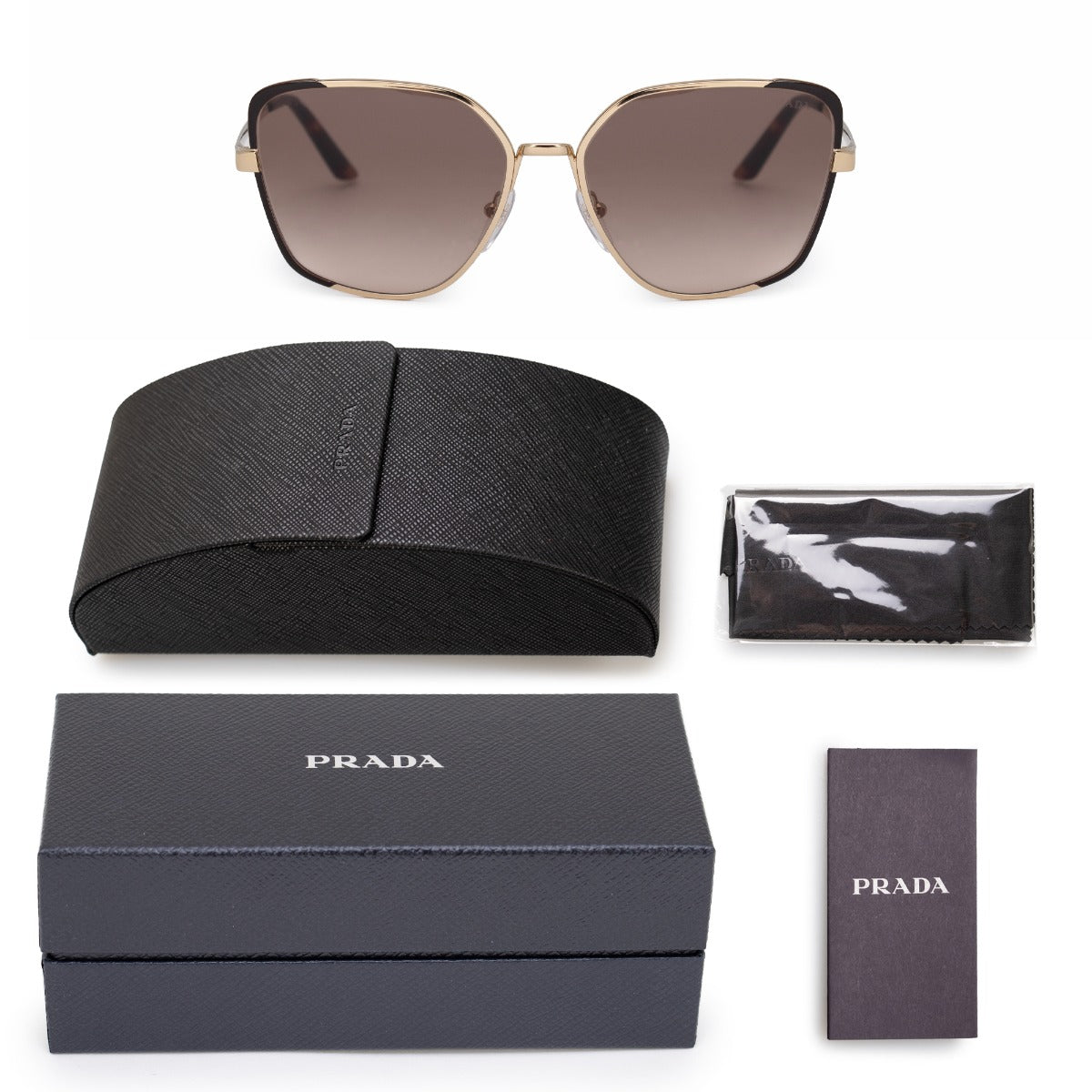 title:Prada Butterfly Sunglasses PR60XS KOF3D0 59;color:Gold