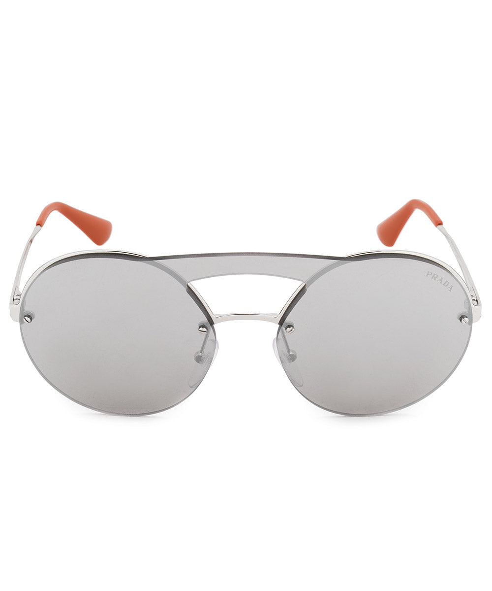 title:Prada Single Lens Round Sunglasses PR65TS 1BC2B0 36;color:Gray