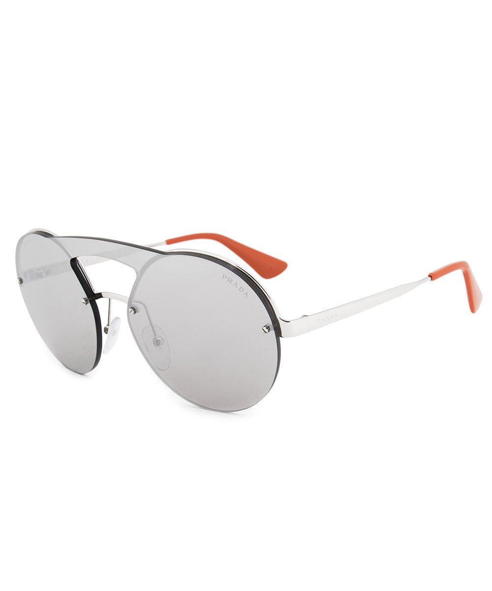 title:Prada Single Lens Round Sunglasses PR65TS 1BC2B0 36;color:Gray