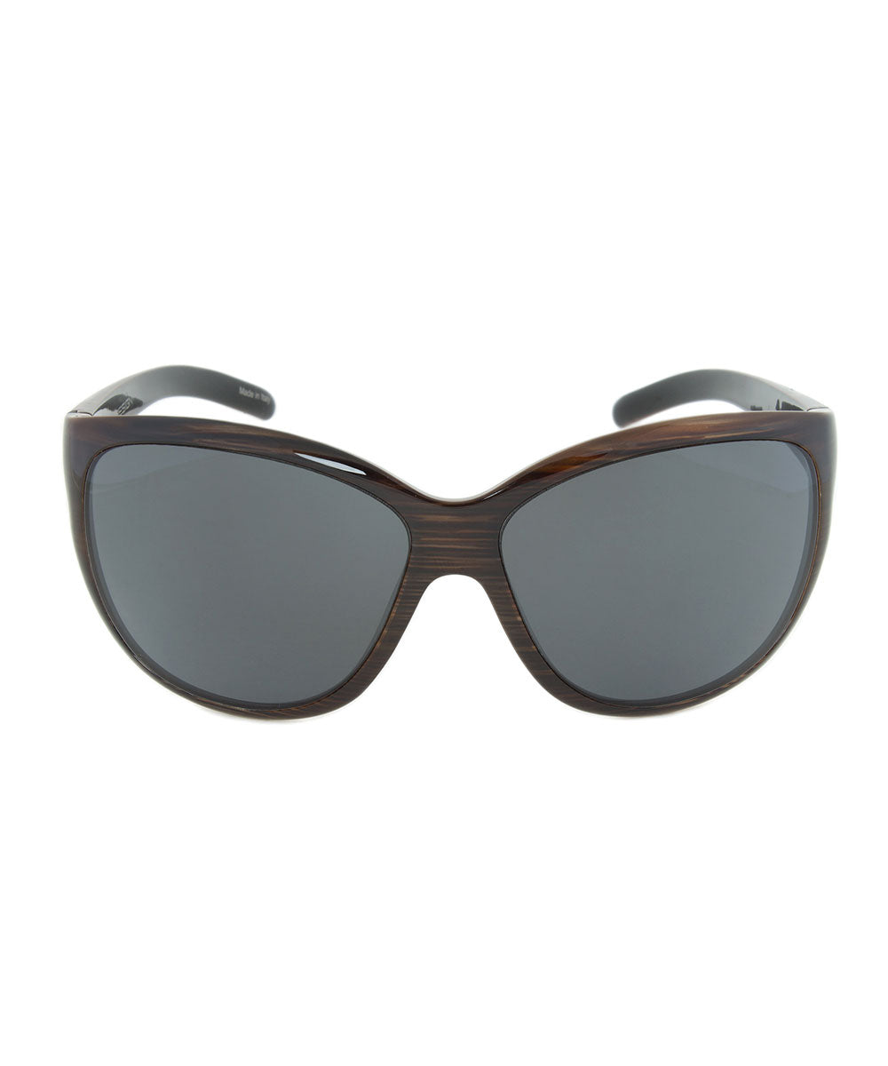 title:Porsche Design Design P8524 C Sunglasses | Striped Brown Frame | grey Lens;color:Bronze