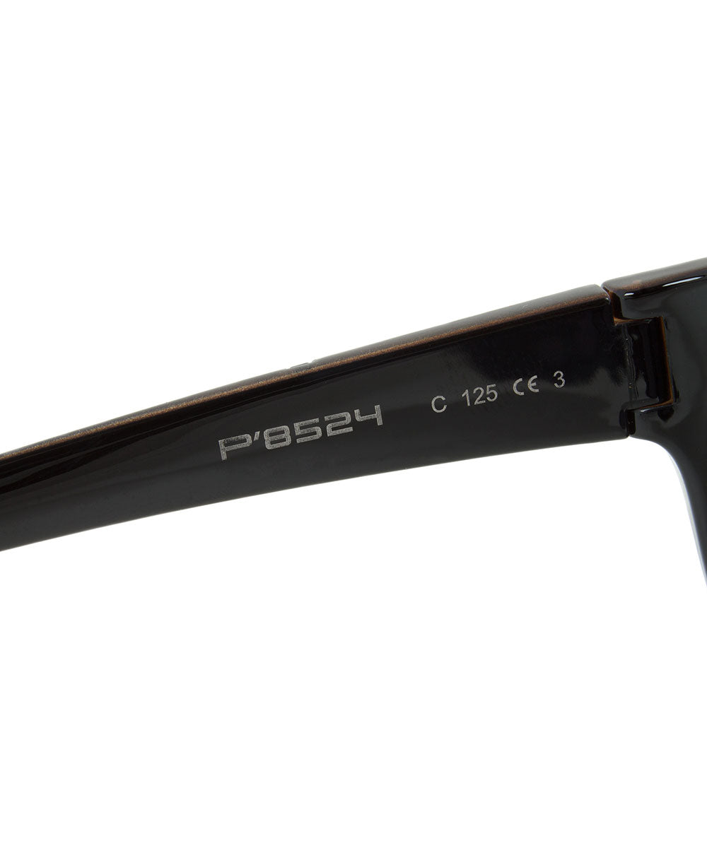 title:Porsche Design Design P8524 C Sunglasses | Striped Brown Frame | grey Lens;color:Bronze