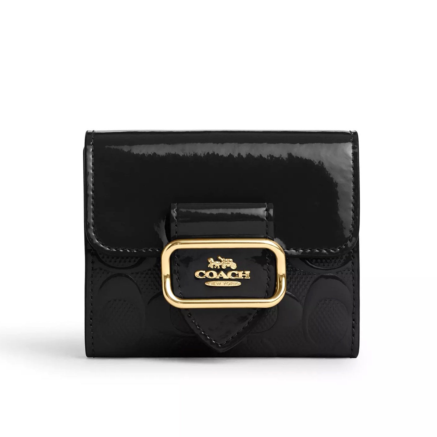 title:Coach Women's Small Morgan Wallet In Signature Leather;color:Black