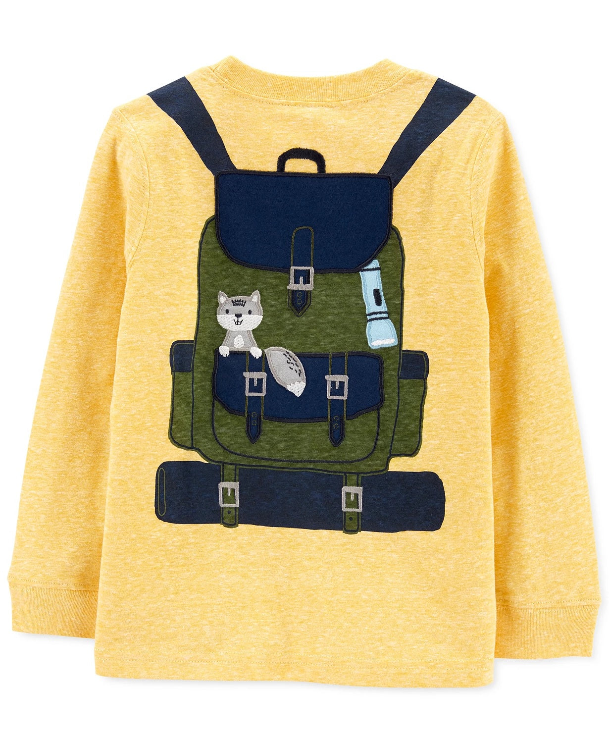 Carter's Toddler Boys Backpack Print T-Shirt Yellow Size 4T SLIM