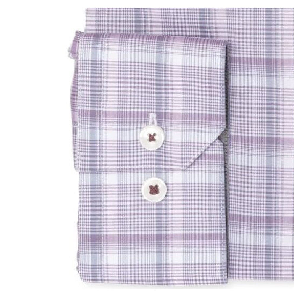 Ryan Seacrest Distinction Men's Amethyst Plaid Dress Shirt Purple