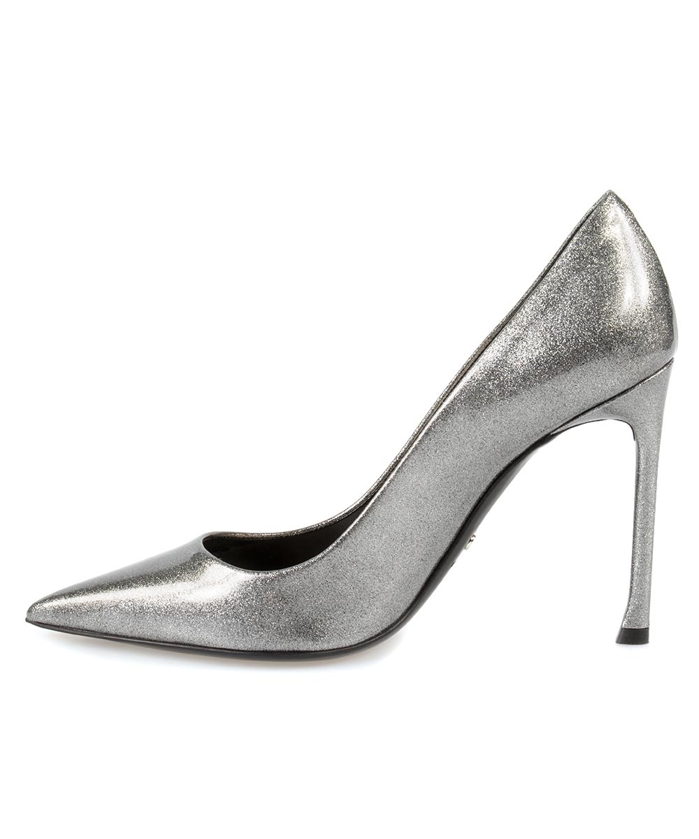 title:Dior Patent Calfskin Pump | Grey | 10cm;color:Gray