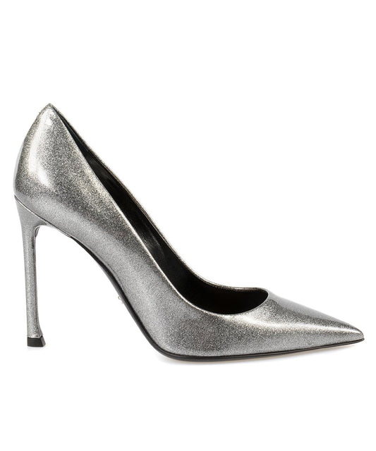 title:Dior Patent Calfskin Pump | Grey | 10cm;color:Gray