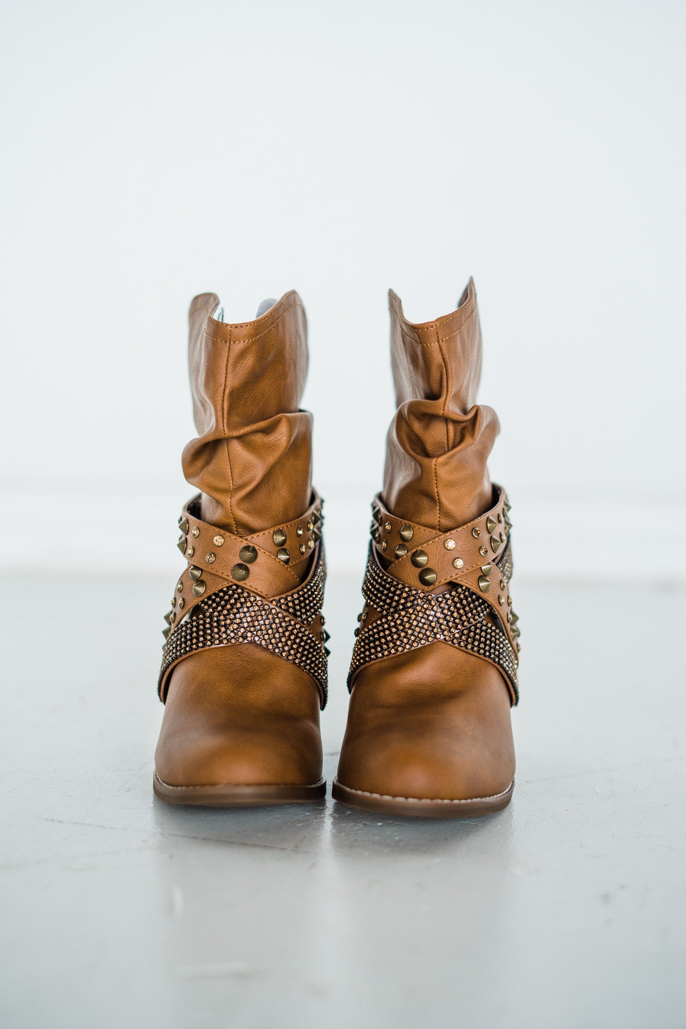 Short Change Booties in Tan - Rural Haze