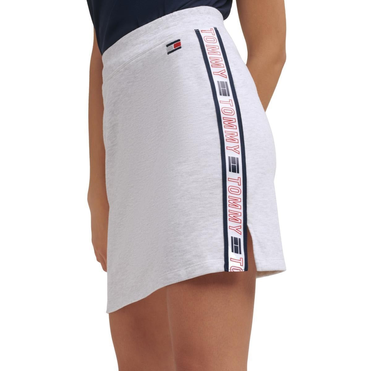 Tommy Hilfiger Women's Sport Logo Mini Skirt White Size X-Large