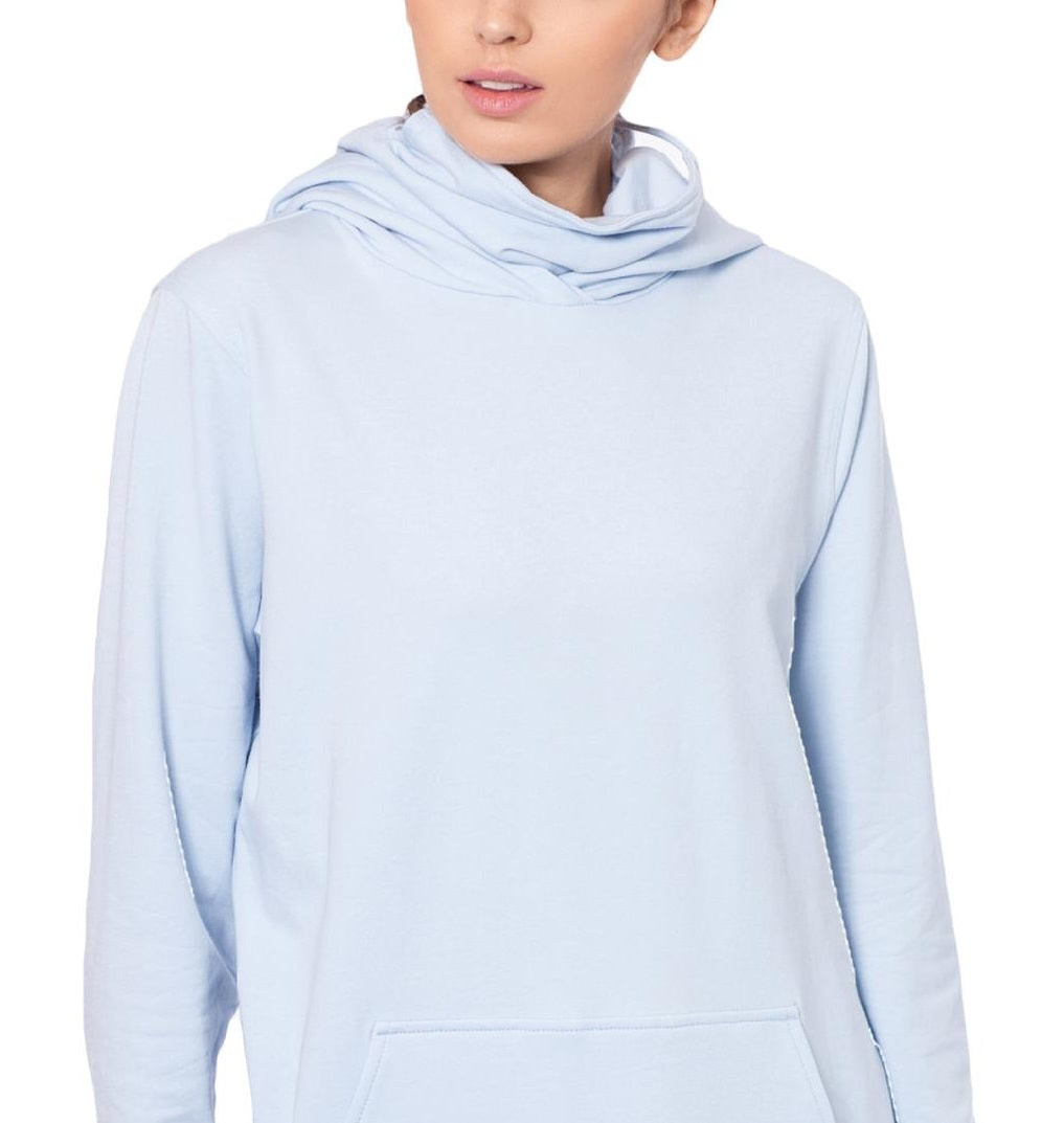 Betsy & Adam Women's Side Zipper Pullover Hoodie Blue Size X-Small