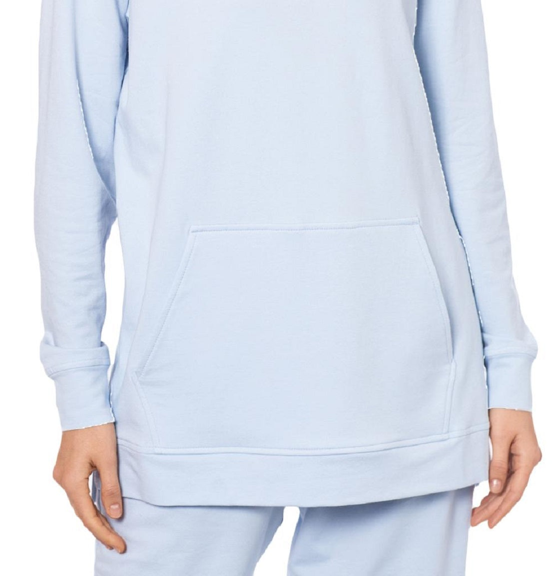 Betsy & Adam Women's Side Zipper Pullover Hoodie Blue Size X-Small