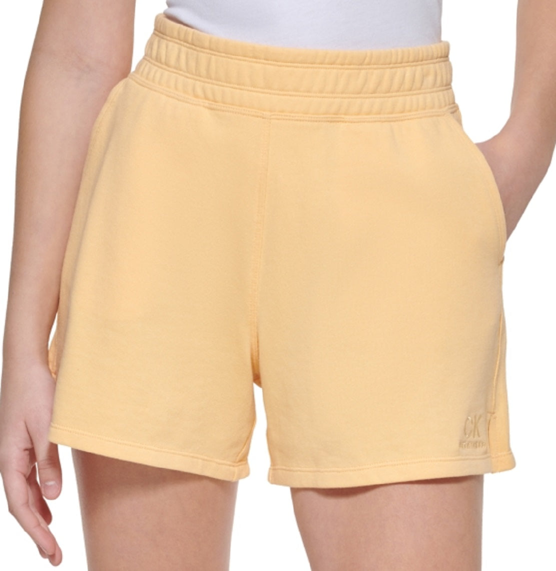 Calvin Klein Women's Midi Shorts Yellow