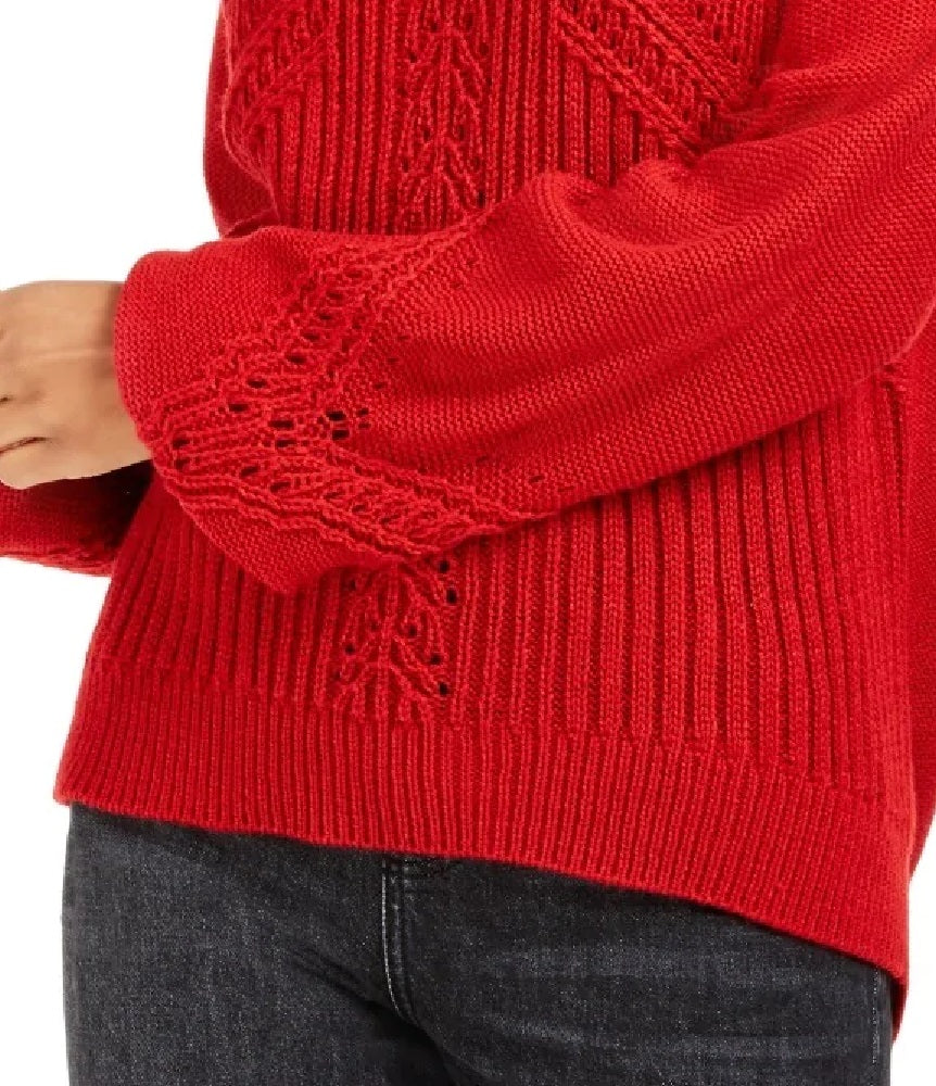 American Rag Junior's Balloon Sleeve Sweater Red