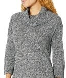 Nine West Women's Cowlneck Sweater Dress GreySize Medium