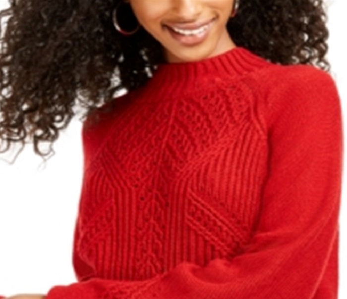 American Rag Junior's Balloon Sleeve Sweater Red