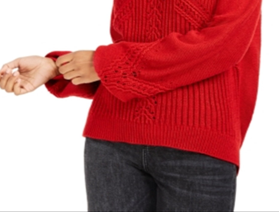 American Rag Junior's Balloon Sleeve Sweater Red