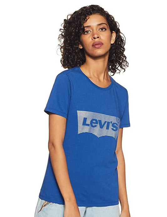 Levi's Women's T- Shirt Blue Size X-Large