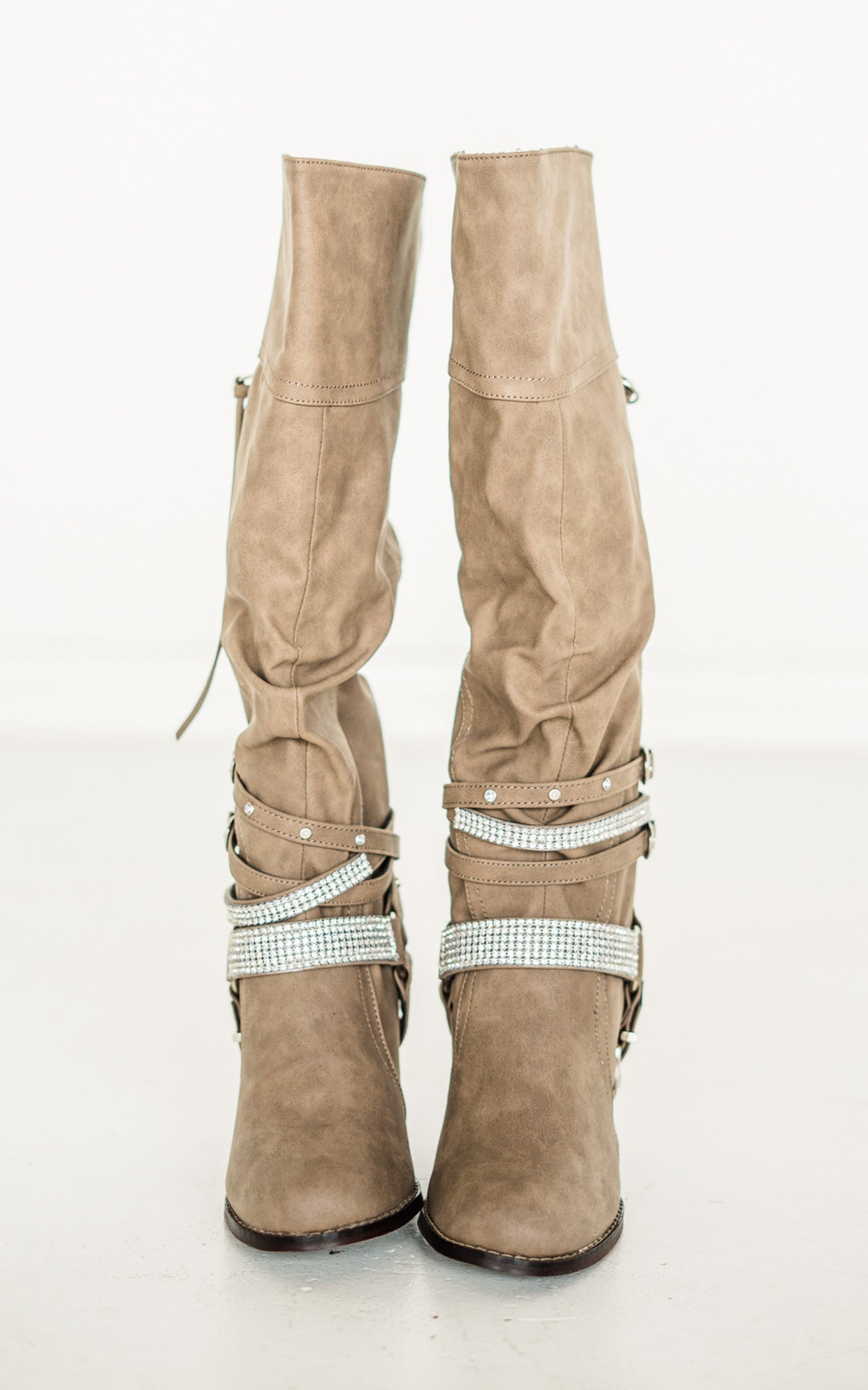 Stacey Boots in Taupe - Rural Haze